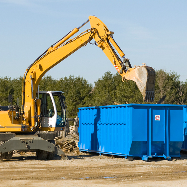 how many times can i have a residential dumpster rental emptied in Stockton